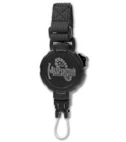 Maxpedition Black Tactical Gear Retractor w/ Strap (Large) RL2B