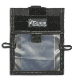 Maxpedition Lightweight Traveler Black Passport Holder Organizer 0801B