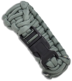 Knot Boys 1" Double Paracord Survival Bracelet Fat Boy (Foliage Green)