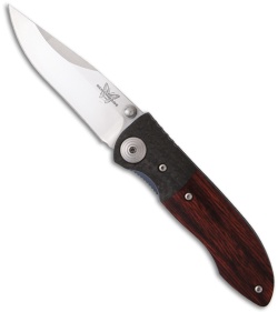 Benchmade 690 Elishewitz Knife Carbon Fiber & Wood Handle (3.25" Satin) *Used