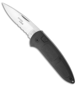 Boker Top Lock Automatic Knife Delrin (3.25" Satin Serr) 117207