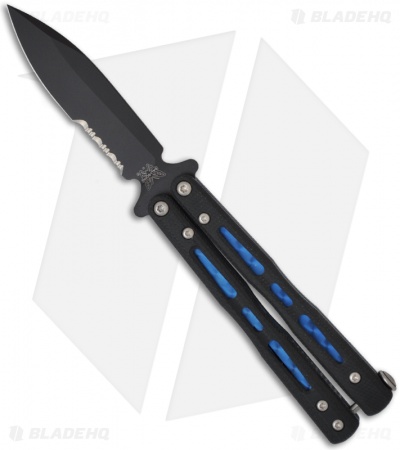 Benchmade Balisong Butterfly Knife 32SBK Morpho (3.25" Black Serr)