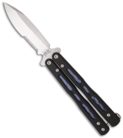 Benchmade Balisong Butterfly Knife 32S Morpho (3.25" Satin Serr)