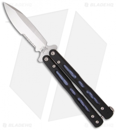 Benchmade Balisong Butterfly Knife 32S Morpho (3.25" Satin Serr)