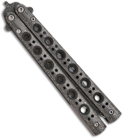 Benchmade 42-101 Gold Class Bali-Song Knife Butterfly Knife (4.2" Damascus)