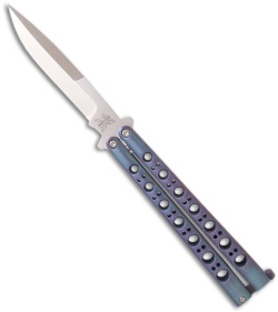 RARE Benchmade Pre-Production 42A Bali-song Anodized Titanium Butterfly 084/200