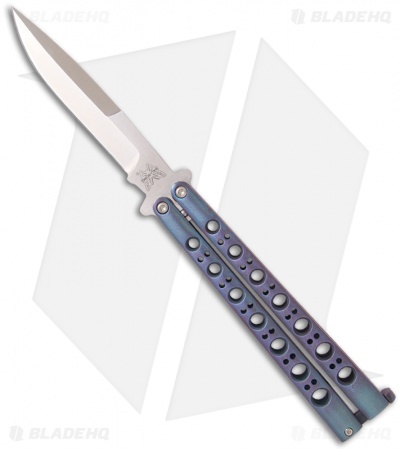 Rare Benchmade 1st Production 42A Bali-song Anodized Titanium Butterfly 132/500
