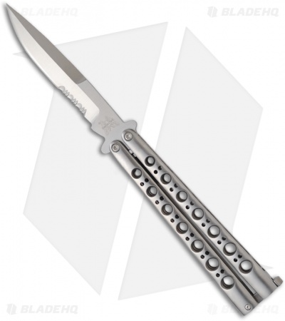 Rare Benchmade 42S Titanium Balisong Weehawk Butterfly Knife (Serrated) T-Latch