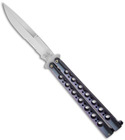 Rare Benchmade 42AS Bali-Song Anodized Titanium Butterfly (Serrated)