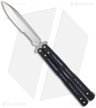 Benchmade 51S Balisong Butterfly Knife w/ G10 Handle D2 Steel (4.25" Satin Serr)