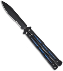 Benchmade 51SBK Balisong Butterfly Knife w/ G-10 Handle (4.25" Black Serr)