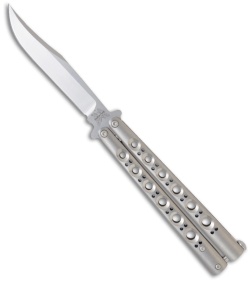 Benchmade 43 Titanium Balisong Knife (Bowie Plain)