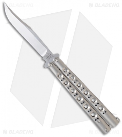 Benchmade 43 Titanium Balisong Knife (Bowie Plain)