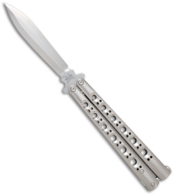 Benchmade 46 Titanium Balisong Knife (Spearpoint Plain)