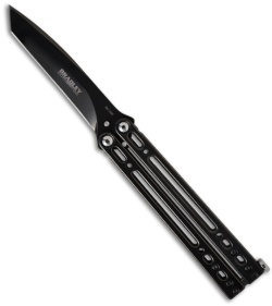 Bradley Kimura VI Butterfly Knife Polished Black (3.75" Plain) 6