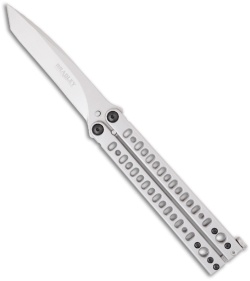 Bradley Polished Kimura X Butterfly Balisong Knife Tanto (3.75" Mirror) Limited
