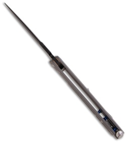 Bradley Mayhem Butterfly Knife Blue Titanium Balisong (3.83" Serr) 17040SBK-701