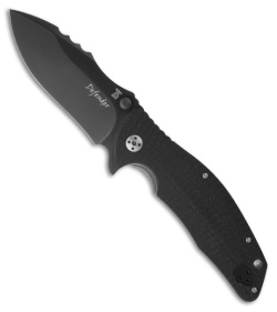 Dendra Defender Flipper Folding Knife Mod. G10 (3.75" Black Plain)