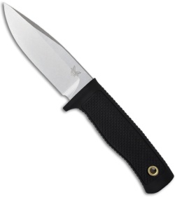 Benchmade Rant Knife 515 Knife Drop Point Fixed Blade (4.48" Satin Plain)