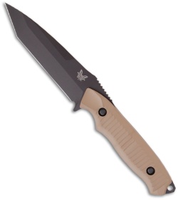 Benchmade 141BKSN Nimravus Tanto Knife (4.5" Black Plain)