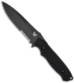 Benchmade 140SBK Nimravus Knife Fixed Blade (4.5" Black Serr)