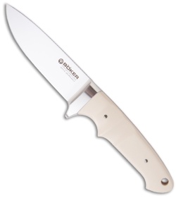 Boker Integral II Knife White Micarta Fixed Blade (4" Polished) 120541M
