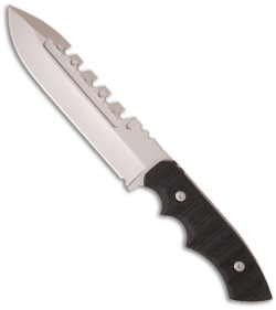 Brous Blades Coroner Fixed Blade Knife (6.25" Bead Blast)