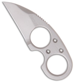 Brous Blades Silent Soldier V1 Neck Knife Straight Edge Fixed Blade (Bead Blast)