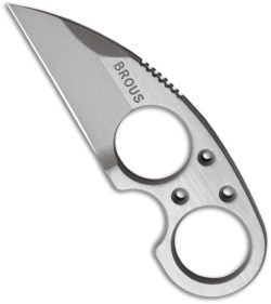 Brous Blades Silent Soldier V1 Neck Knife Straight Edge Fixed Blade
