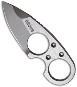 Brous Blades Silent Soldier V2 Neck Knife Clip Point Fixed Blade
