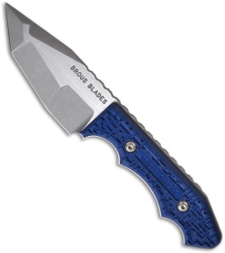 Brous Blades Triple Threat Knife Exclusive w/ Blue Aluminum (3.7" Two-Tone)