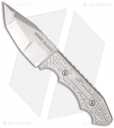 Brous Blades Triple Threat Knife w/ Silver Aluminum (3.7" Bead Blast)