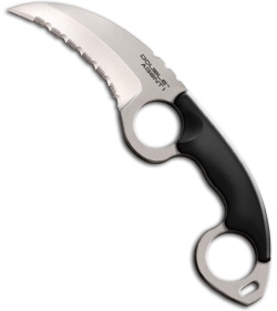 Cold Steel Double Agent I Fixed Blade Neck Knife (Karambit SER) 39FKS