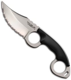 Cold Steel Double Agent II Fixed Blade Neck Knife (Satin Serr) 39FNS