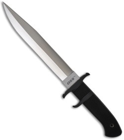 Cold Steel OSS Double-Edged Fixed Blade Fighter Knife (Satin PLN) 39LSSC