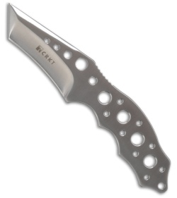 CRKT Crawford Triumph N.E.C.K. Knife Fixed Blade Tanto (2.75" Satin Plain) 2030