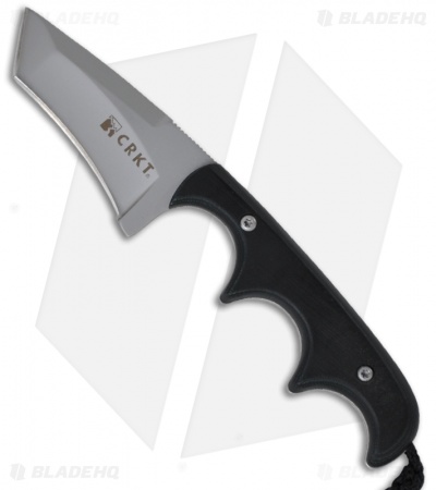 CRKT Folts Minimalist Tanto Fixed Neck Knife  w/ Micarta (Bead Blast PLN) 2386