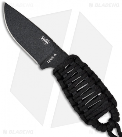 ESEE Knives Izula Black Survival Concealed Carry Neck Knife Cord Wrapped Handle