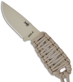 ESEE Knives Izula Desert Tan Survival Concealed Carry Knife Cord Wrapped Handle