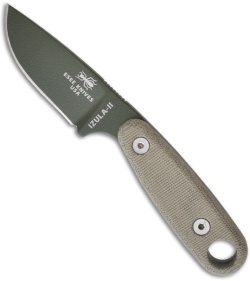ESEE Knives Izula-II OD Green Survival Concealed Carry Neck Knife w/ Kit Extras