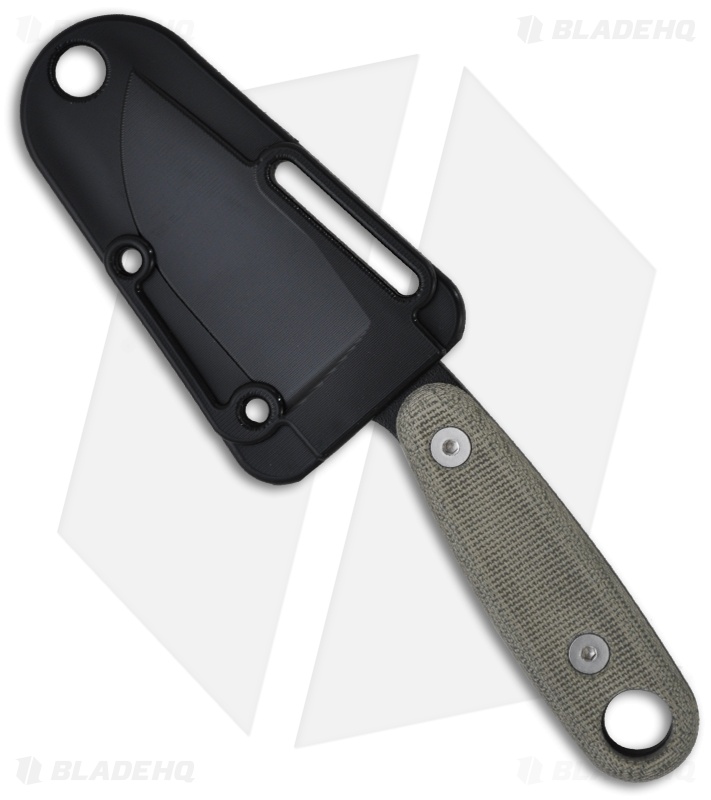 ESEE IzulaII Black Survival Concealed Carry Neck Knife + Kit Extras Blade HQ