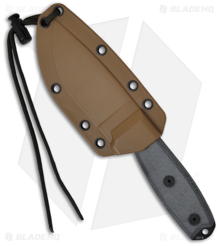 ESEE Knives ESEE3PCP Clip Point Knife Coyote Sheath (3.88" Black