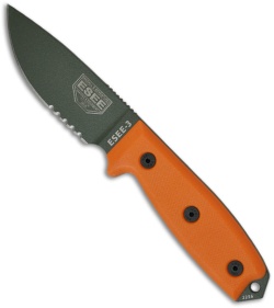 ESEE Knives ESEE-3S-OD Knife (3.88" OD Green Serr)