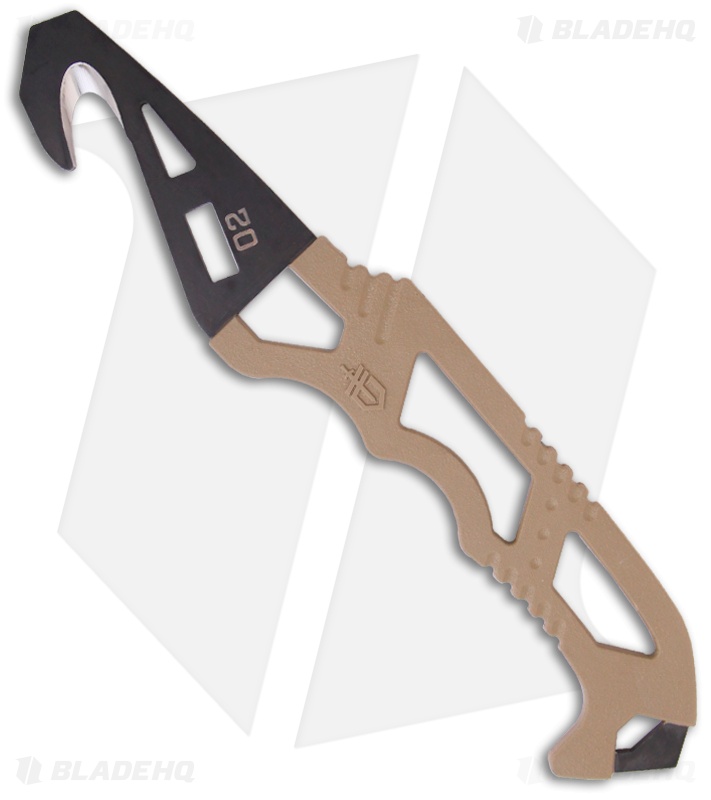 Gerber Crisis Hook Knife Rescue Tool w/ Sheath (Brown/Black) 0608