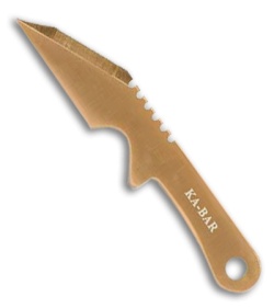 Ka-Bar Besh BOGA Fixed Blade Neck Knife (Ti-Ni PLN) 3030BP