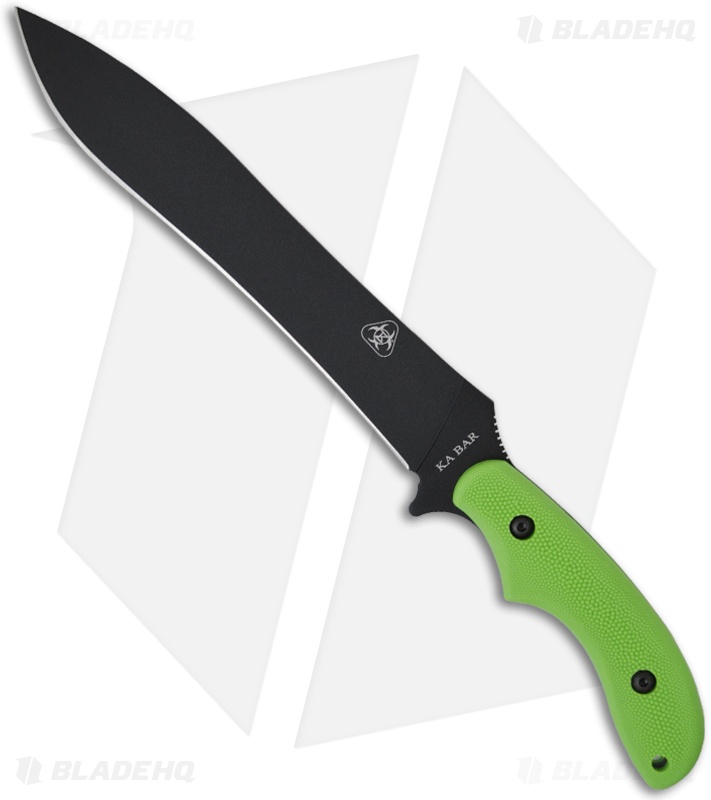 KaBar War Sword Zombie Killing Fixed Blade Knife (9.75" Black Plain