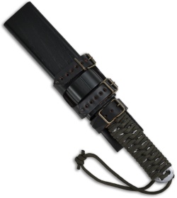 Kanetsune Knives Tsuno Knife Cord Wrapped Damascus Knife KB-233