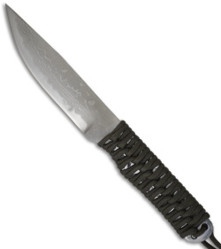 Kanetsune Knives Tsuno Knife Cord Wrapped Damascus Knife KB-233