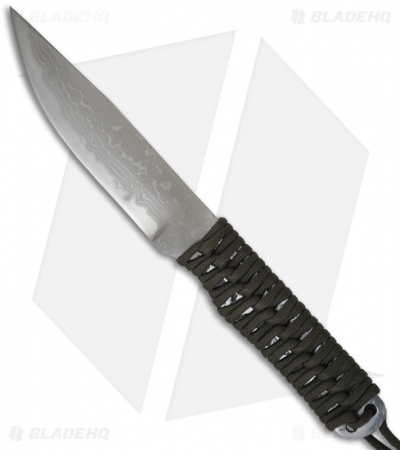 Kanetsune Knives Tsuno Knife Cord Wrapped Damascus Knife KB-233