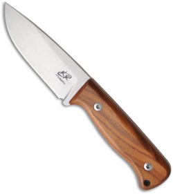 Knife Research Rasul Fixed Blade Knife w/Desert Ironwood (4.14" Stonewash Plain)